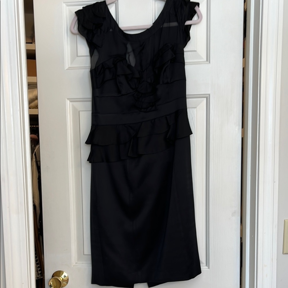 Elegant Black Ruffle Dress